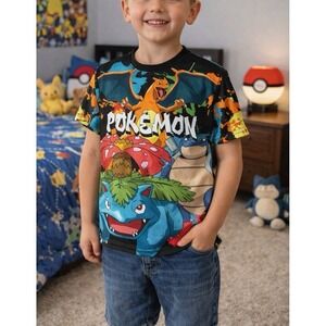 Pokemon Splatter Paint Graphic Tee (sz. 4-6)